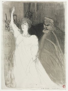 Bir Prens İdil, Clara Ward, 1894. by Henri de Toulouse Lautrec