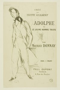 Adolphe—Üzgün Genç Adam by Henri de Toulouse Lautrec