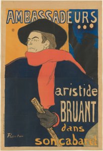 Elçiler: Aristide Bruant by Henri de Toulouse Lautrec
