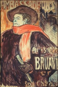 Büyükelçilere Aristide Bruant by Henri de Toulouse Lautrec