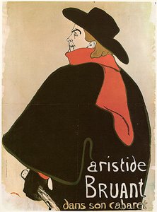 Aristide Bruant Kabaresinde, Poster, 1893.
