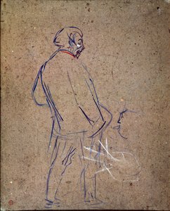Aristide Sparrow kabaresinde şarkı söylüyor. Henri de Toulouse-Lautrec tarafından yapılan resim (Toulouse Lautrec by Henri de Toulouse Lautrec