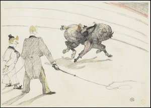 Sirkte: Akrobatlar, 1899 by Henri de Toulouse Lautrec