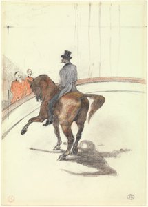 Sirkte: İspanyol Yürüyüşü, 1899 (ağır dokuma kağıt üzerinde grafit, renkli pastel ve kömür) by Henri de Toulouse Lautrec