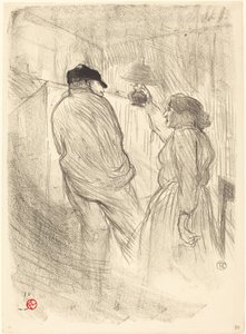 Theatre-Libre'de: "L'éveil"de Antoine by Henri de Toulouse Lautrec
