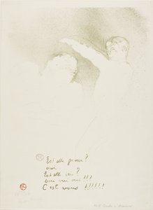 Çeşitlerde: Matmazel Lender ve Brasseur by Henri de Toulouse Lautrec