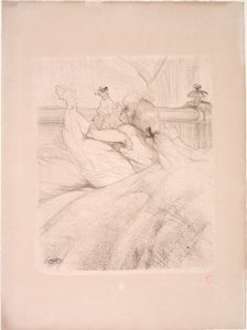 Yatakta by Henri de Toulouse Lautrec