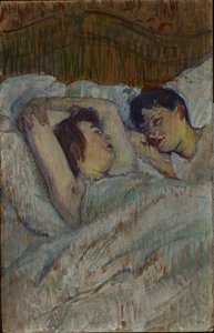 Yatakta, 1892. by Henri de Toulouse Lautrec