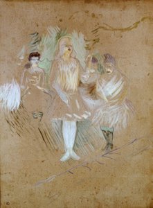 Aux Folies-Berger: Ekstralar by Henri de Toulouse Lautrec