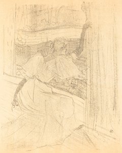 Seyircinin önünde eğilmek (Saluant le public) by Henri de Toulouse Lautrec