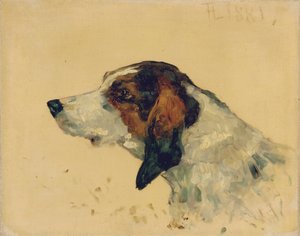 Av köpeği, 1881 by Henri de Toulouse Lautrec