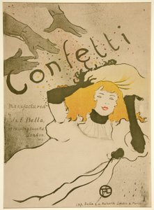 Konfeti, bar. 1894 (renkli taş) by Henri de Toulouse Lautrec