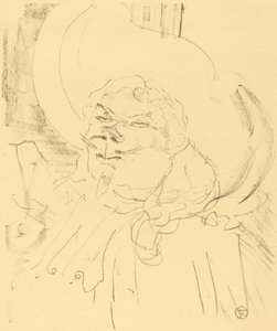 Yaşlı Coquelin Coquelin aine, 1896. by Henri de Toulouse Lautrec