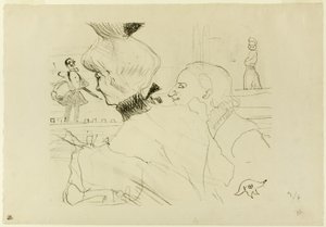 Bir Kafe-Konserde Çift by Henri de Toulouse Lautrec