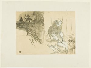 Les Courtes Joys için kapak by Henri de Toulouse Lautrec