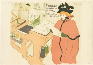Orijinal baskının kapağı Orijinal baskının kapağı, 1893. by Henri de Toulouse Lautrec