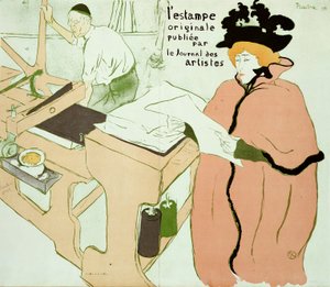 "Orijinal Baskı" için kapak, 1893 by Henri de Toulouse Lautrec