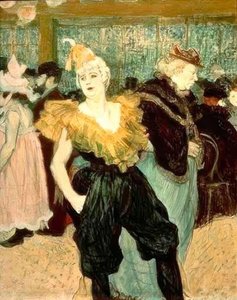 Die Clownesse Cha-U-Kao by Henri de Toulouse Lautrec