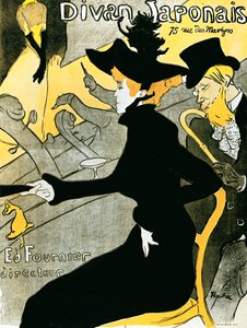 Japon kanepe afişi, 1892. by Henri de Toulouse Lautrec