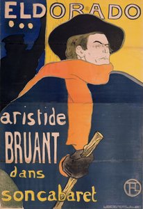 Eldorado: Aristide Bruant, 1892 by Henri de Toulouse Lautrec