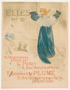 Elles: Frontispiece, 1896. by Henri de Toulouse Lautrec
