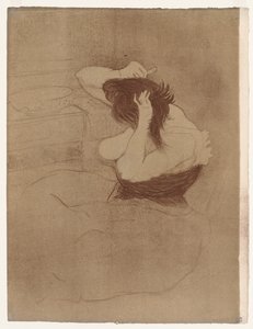 Elles: Saçını Taranan Kadın by Henri de Toulouse Lautrec