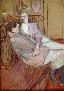 İki Arkadaş İçin Çalışma by Henri de Toulouse Lautrec
