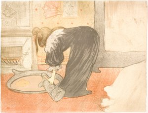 Küvette Kadın by Henri de Toulouse Lautrec