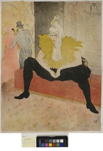 Tepsideki Kadın, Kahvaltı, Madam Baron ve Matmazel Popo by Henri de Toulouse Lautrec