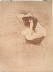 Saçını Taranan Kadın, Saç Modeli by Henri de Toulouse Lautrec