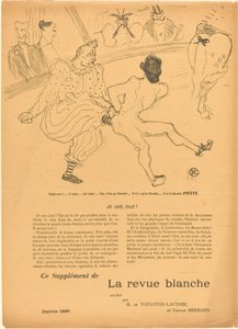Footit ve Chocolat (Footit et Chocolat) [sol rekto] by Henri de Toulouse Lautrec