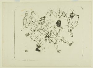 Footit ve Çikolata by Henri de Toulouse Lautrec