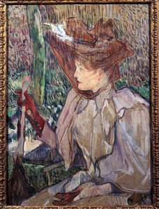 Honorine Platzer Henri de Toulouse Lautrec (1864-1901) tarafından karton üzerine yağlı boya 1891 Güneş. 0,54x0,4 m Paris, Musee d