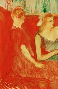 Im Salon der Rue des Moulins by Henri de Toulouse Lautrec