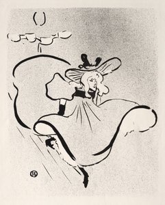 Jane Avril, 1893. by Henri de Toulouse Lautrec