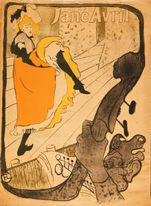 Jane Avril, 1893 by Henri de Toulouse Lautrec