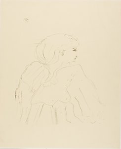 Jane Hading, On Üç Taş Baskıdan by Henri de Toulouse Lautrec