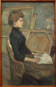 Stüdyoda genç kız by Henri de Toulouse Lautrec
