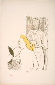 Saç modeli. Ücretsiz Tiyatro programı by Henri de Toulouse Lautrec