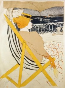La Passagere du 54 ou Promenade en Yacht by Henri de Toulouse Lautrec