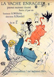 Deli İnek, 1896. by Henri de Toulouse Lautrec
