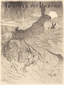 Tavşanların Valsi, 1895. by Henri de Toulouse Lautrec