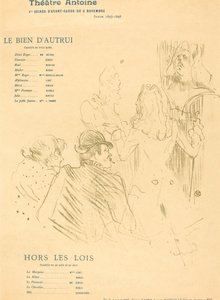 Başkalarının İyiliği; haydutlar by Henri de Toulouse Lautrec