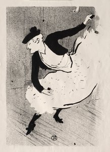 Kafe-konser: Edmée Lescot, 1893. by Henri de Toulouse Lautrec