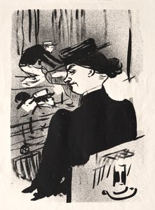 Kafe-konser: Bir Seyirci by Henri de Toulouse Lautrec