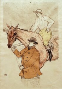 Jokey direğe gidiyor by Henri de Toulouse Lautrec