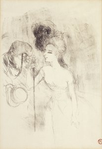 Tiyatrodan Ayrılmak, 1896 by Henri de Toulouse Lautrec