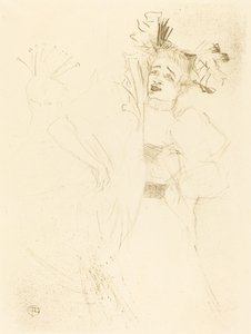 Borç Veren Tam Yüz "Chilperic"te (Lender de face dans "Chilpéric") by Henri de Toulouse Lautrec