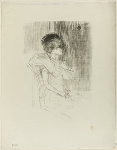 Borç Veren Oturmuş by Henri de Toulouse Lautrec