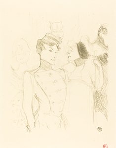 Borç Veren ve Lavalliere Borç Veren ve Lavalliere, 1895. by Henri de Toulouse Lautrec